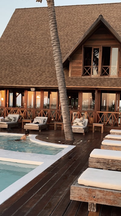 Resort at dusk